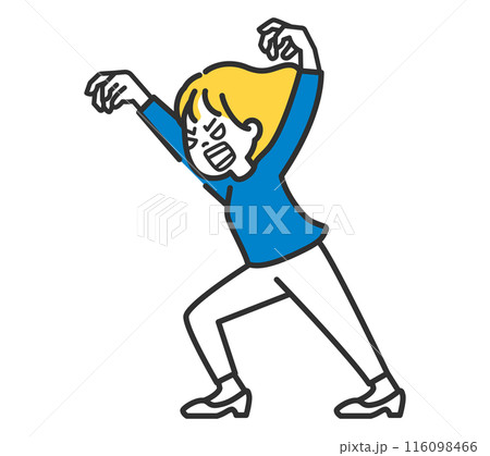 襲いかかる女性 襲いかかる女性 116098466