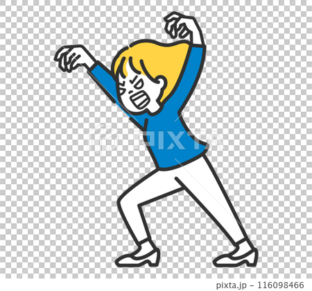 襲いかかる女性 襲いかかる女性 116098466