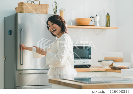 a forty-something woman a forty-something woman 116098832
