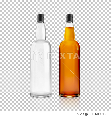 a bottle of alcohol, transparent background 116099128