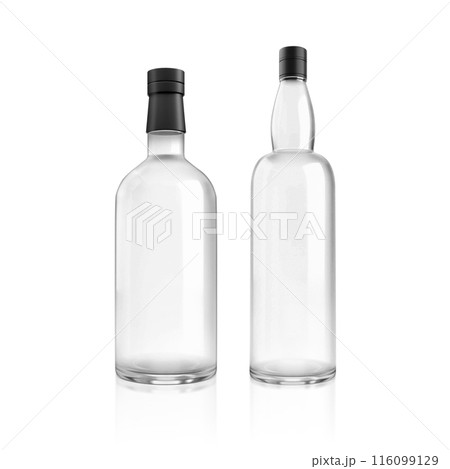 a bottle of alcohol, transparent background 116099129