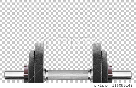 black dumbbell, transparent background black dumbbell, transparent background 116099142