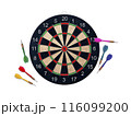 Darts with dartboard. transparent background 116099200