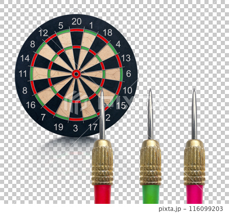 Darts with dartboard. transparent background 116099203