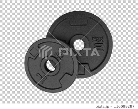 dumbbell discs, transparent background 116099297