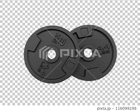 dumbbell discs, transparent background 116099298