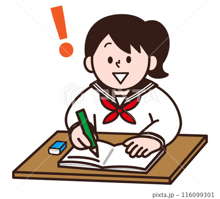 勉強を理解する女性 116099301