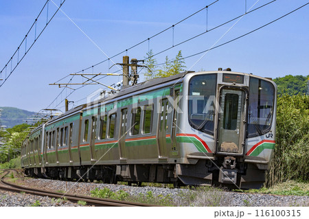 東北本線を走るE721系 東北本線を走るE721系 116100315