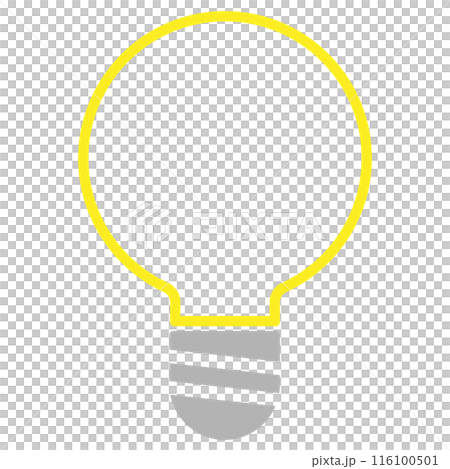 簡單的燈泡圖標 簡單的燈泡圖標 116100501