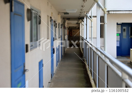 集合住宅の開放廊下 116100582