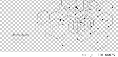 幾何学 抽象 六角形 回路 科学 背景 透過 116100675