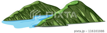 Serene Fjord Landscape Illustration Serene Fjord Landscape Illustration 116101086