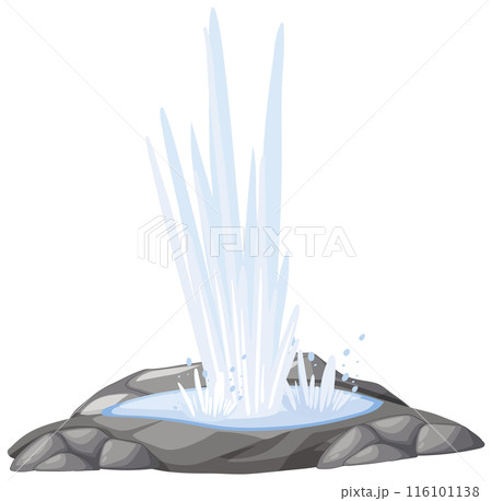 Geyser Erupting from Rocky Ground Geyser Erupting from Rocky Ground 116101138