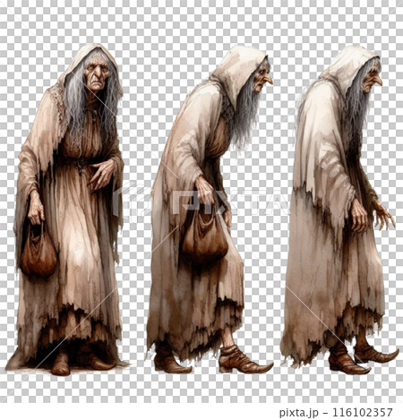 現實的女巫插畫 現實的女巫插畫 116102357