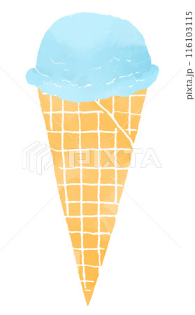 ソーダアイス 水彩風イラスト ソーダアイス 水彩風イラスト 116103115