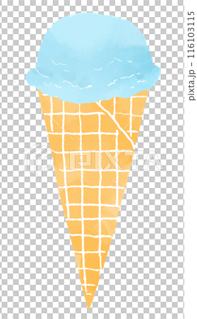 ソーダアイス 水彩風イラスト ソーダアイス 水彩風イラスト 116103115