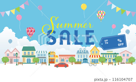 サマーセール　広告用素材（フルHD 16:9サイズ） 116104707