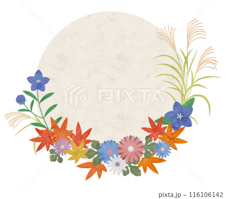 秋の和風フレーム 秋の和風フレーム 116106142