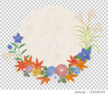 秋の和風フレーム 秋の和風フレーム 116106142