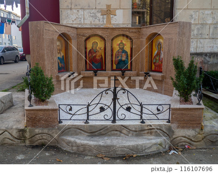 Christian shrines. Icons in the city. Orthodoxy. Christian shrines. Icons in the city. Orthodoxy. 116107696