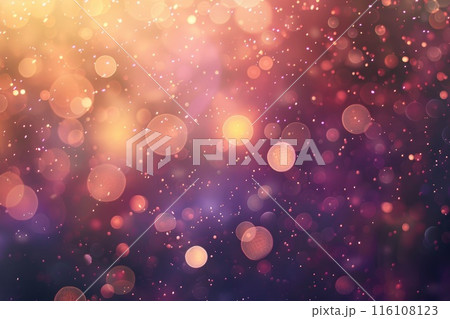 Magical Bokeh Lights on Festive Gradient Background Magical Bokeh Lights on Festive Gradient Background 116108123
