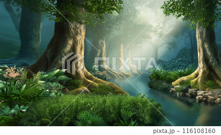 環境保護イメージ　森林 116108160