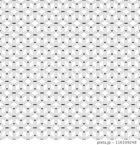 Abstract line geometric diamond shape seamless pattern minimal vector simple illustration background 116109248