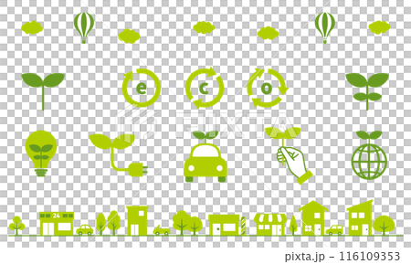eco,ecology,エコタウンに関するアイコンセット eco,ecology,エコタウンに関するアイコンセット 116109353