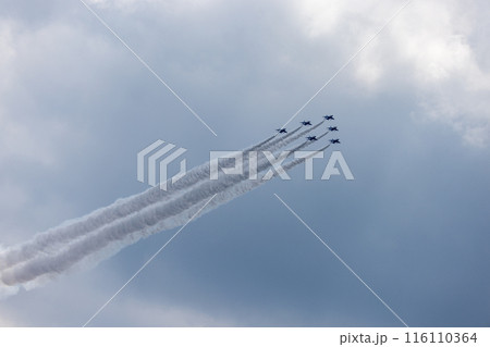 ブルーインパルスの航空ショー 116110364