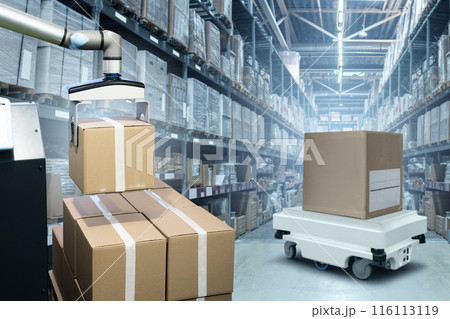 Concept of unmanned automated warehouse 116113119