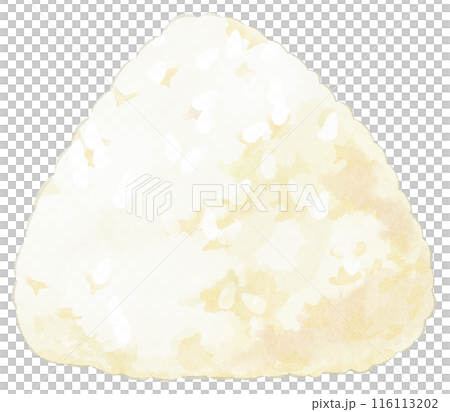 Triangular salted rice ball (with outline) Watercolor touch Triangular salted rice ball (with outline) Watercolor touch 116113202