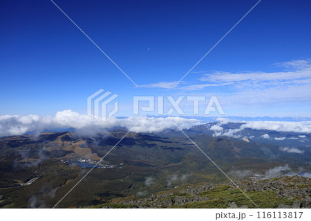 蓼科山頂から西を望む 116113817