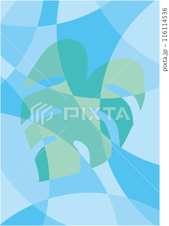 モザイク模様で夏をイメージした背景画像 モザイク模様で夏をイメージした背景画像 116114536