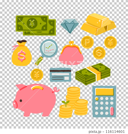 Money and economy image illustration icon material 116114601