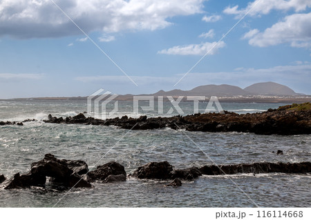 Atlantic ocean in the winter, Arrieta, Lanzarote Atlantic ocean in the winter, Arrieta, Lanzarote 116114668