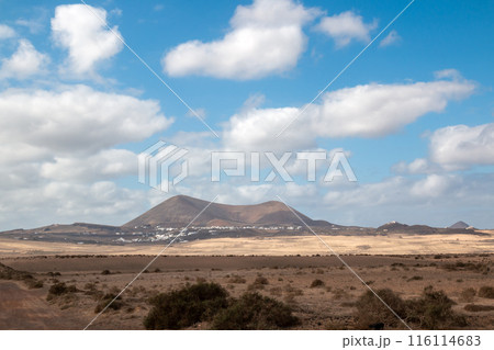 Lanscape and town Teguise, Lanzarote, Spain Lanscape and town Teguise, Lanzarote, Spain 116114683