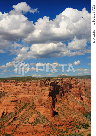 Surrounding Hills, Cliffs, and Valley Canyon De Chelly Arizona 116115723