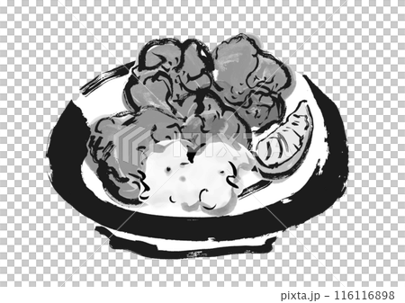 手寫日式毛筆插畫雞南蠻 116116898