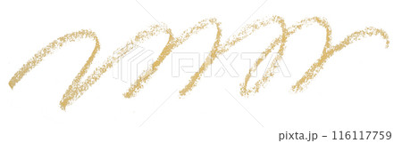 Light brown pencil strokes isolated on white background. 116117759