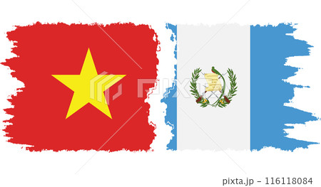 Guatemala and Vietnam grunge flags connection vector Guatemala and Vietnam grunge flags connection vector 116118084
