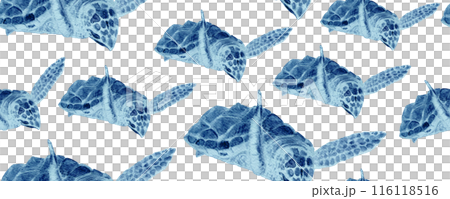 Sea turtle seamless pattern in blue watercolor isolated on white. High quality hand-drawn monochromatic art for notebooks, posters, wallpaper, textile, wrapping paper, eco, room decor and design Sea turtle seamless pattern in blue watercolor isolated on white. High quality hand-drawn monochromatic art for notebooks, posters, wallpaper, textile, wrapping paper, eco, room decor and design 116118516