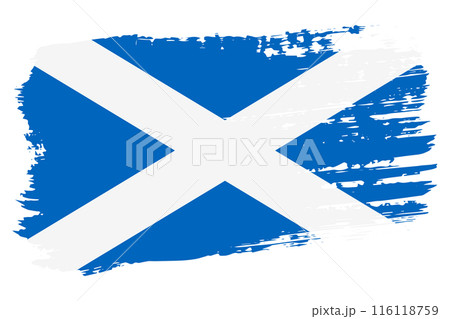 Scotland flag, wide brush stroke on transparent background vector Scotland flag, wide brush stroke on transparent background vector 116118759