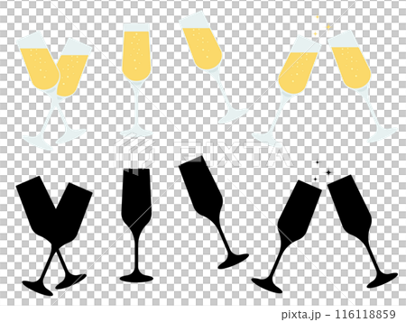 8 個香檳杯圖示集 116118859