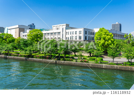 大阪北区天満　造幣局　本局（大阪造幣局）　桜宮橋からの眺め 116118932