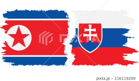 Slovakia and North Korea grunge flags connection vector Slovakia and North Korea grunge flags connection vector 116119289