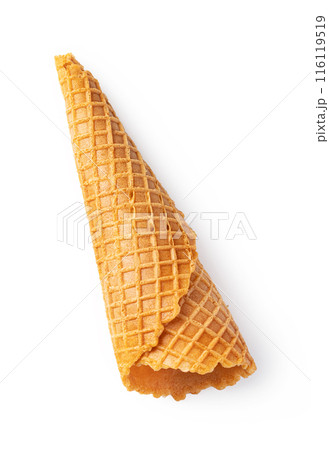 wafer cones on white background 116119519