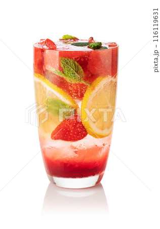 Cold summer strawberry lemonade Cold summer strawberry lemonade 116119631
