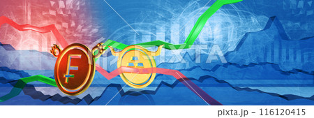 gold stock prices rise in chf. financial and banking crisis in switzerland. bullish commodity market concept. 3d illustration of expensive asset gold stock prices rise in chf. financial and banking crisis in switzerland. bullish commodity market concept. 3d illustration of expensive asset 116120415
