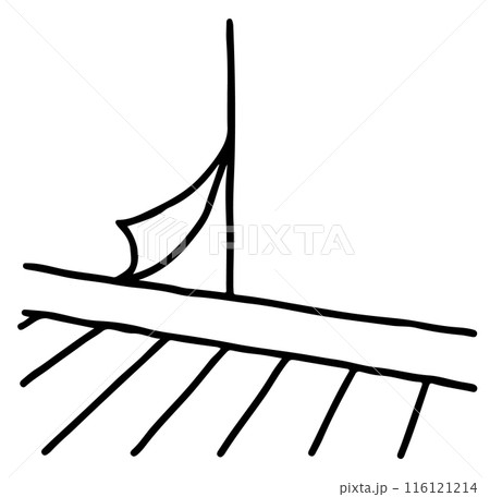 壁紙の剥がれ線画 116121214