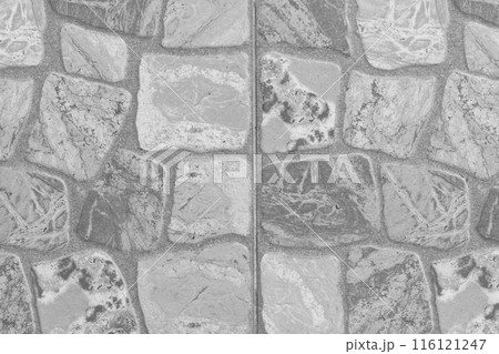 Grey Stone Abstract Pattern Wall Tiles Mosaic Square Texture Background Structure Floor 116121247
